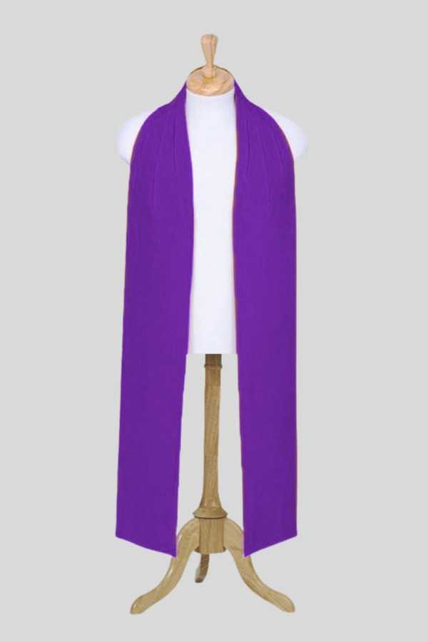 Roman Purple Bishop Tippet Preaching Scarf Style