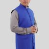 Royal Blue Long Clergy Vest