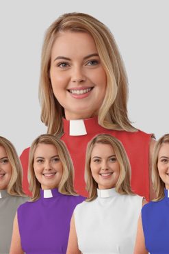 Women's Tab Collar Clergy Bib with Tailored Fit