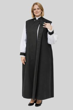 3-Stripe Black Women’s Clerical Chimere