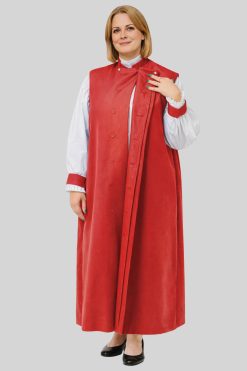 3-Stripe Red Women’s Clerical Chimere