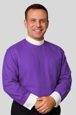 Bishop’s Purple Clergy Shirt