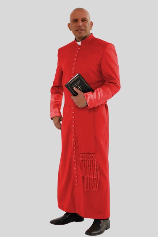 Red Roman Cassock for Clergy