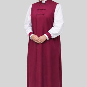 3-Stripe Red Purple Women’s Clergy Chimere