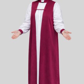 Graceful Red Purple Womens's Chimere