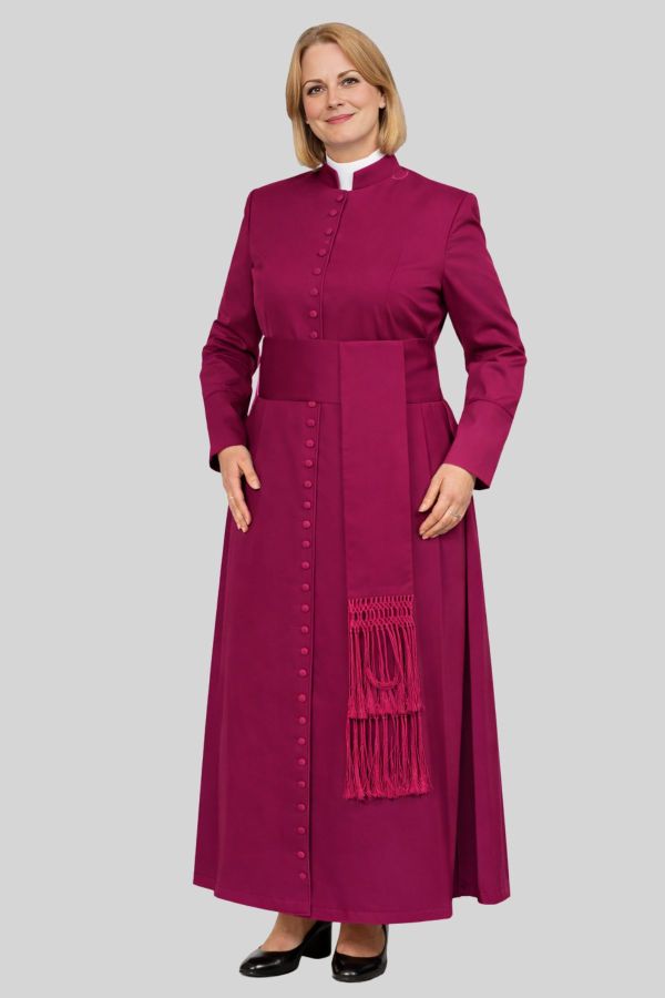 Graceful Red Purple Womens's Roman Cassock