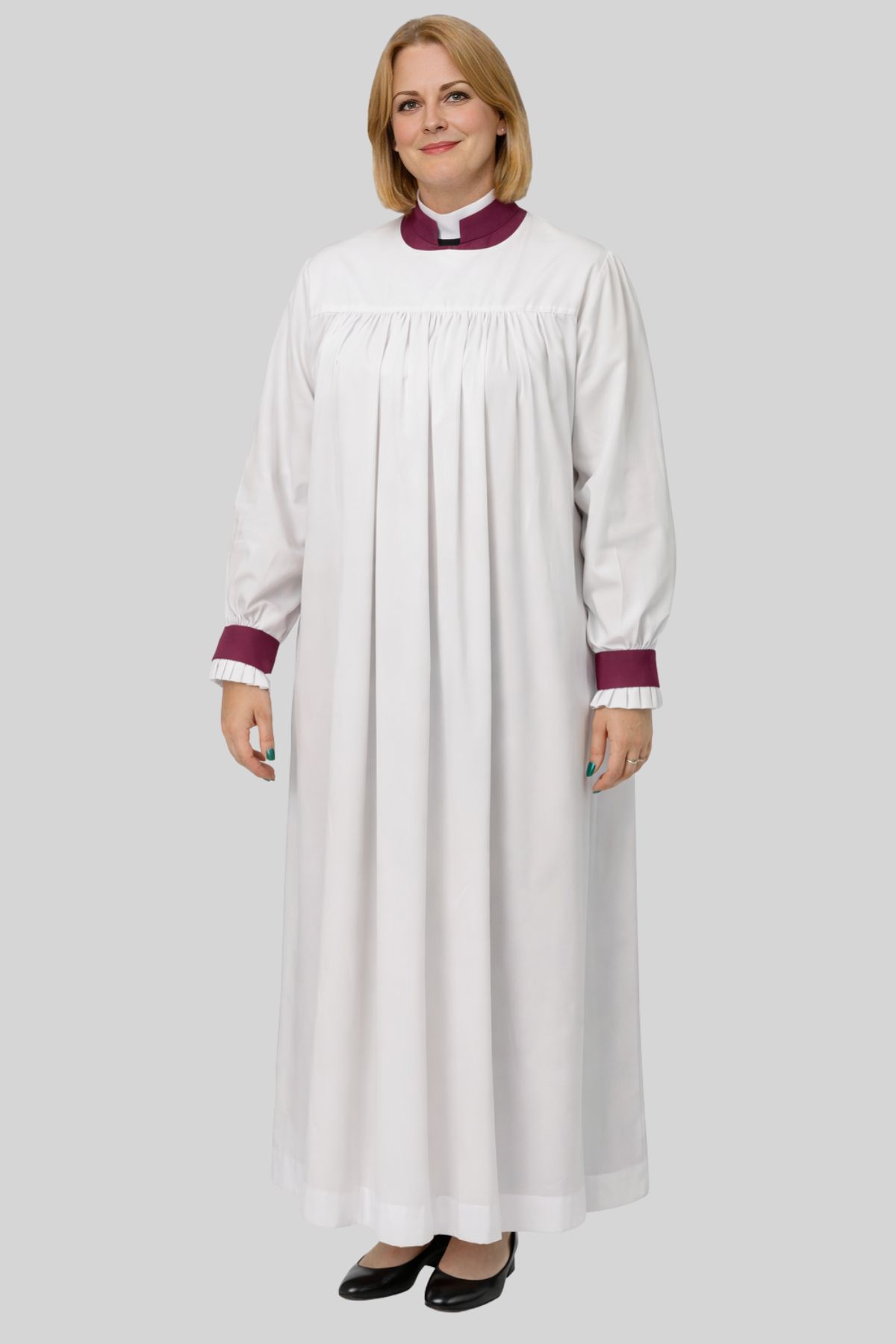 Gracefull White Rochet Womens Graceful Red Purple Womens's Chimere