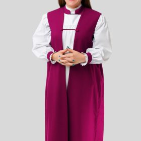 Red Purple Clergy Chimere Traditional Bishop Set