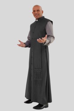 Black Sleeveless Clergy Robe