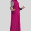 Red Purple Sleeveless Clergy Robe for Ceremonial Services