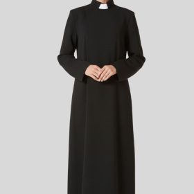 Black Anglican Cassock for Altar Server Girls – Elegant Church Attire