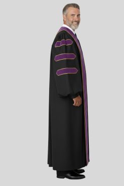 Golden Halo Black Pulpit Robe