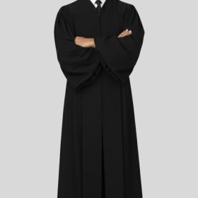 GraceLine Black Pulpit Robe for Pastors