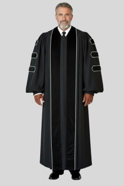 Men's Pax Black Pulpit Robe