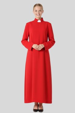 Red Anglican Cassock for Altar Server Girls