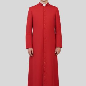 Red Adult Traditional Cassock for Church Services