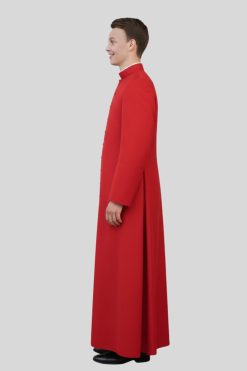 Red Adult Traditional Cassock for Church Services