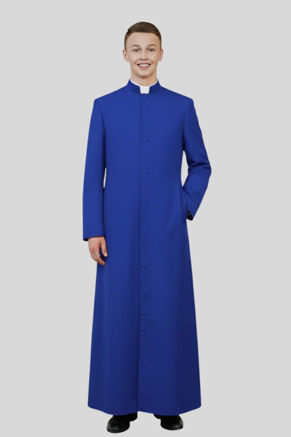 White Adult Altar Server Cassock for Liturgical Services