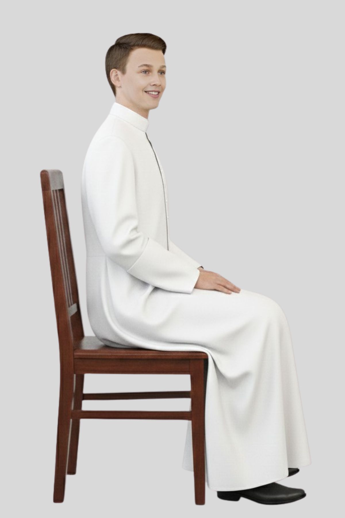 White Adult Altar Server Cassock for Liturgical Services (4) White Adult Altar Server Cassock for Liturgical Services