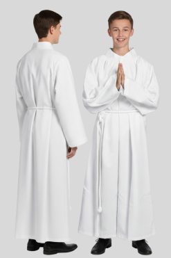 Youth Altar Server Alb White for Church Services