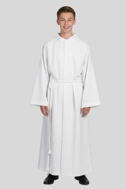 Youth Altar Server Alb White for Church Services