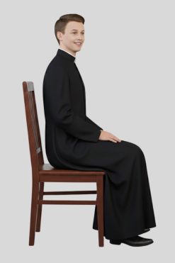 Adult Altar Server Black Cassock