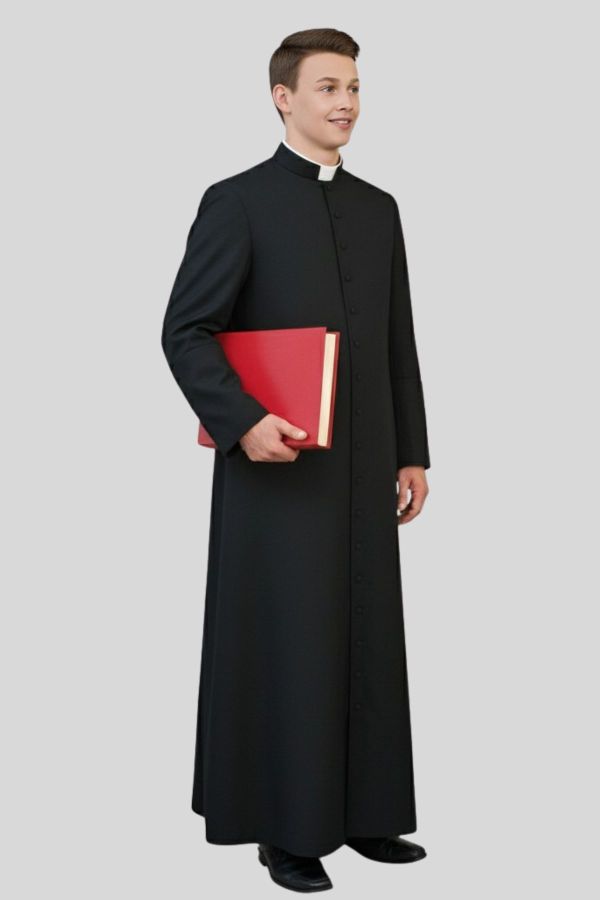 Adult Altar Server Black Cassock