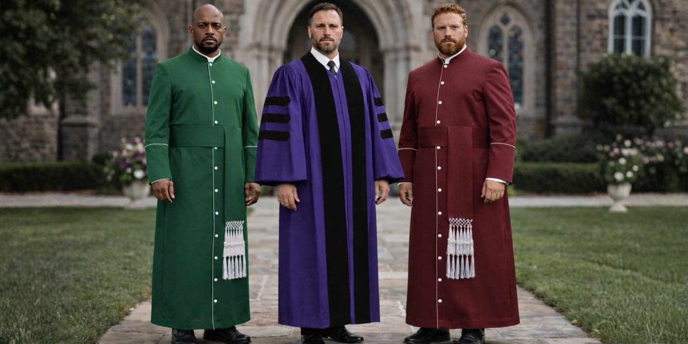 clergy members wear clergy robes