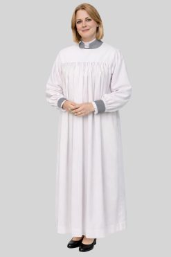 3-Stripe Gray Women’s Clerical Chimere