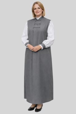 3-Stripe Gray Women’s Clerical Chimere