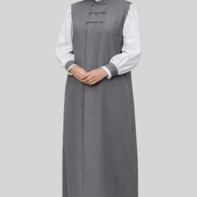 3-Stripe Gray Women’s Clerical Chimere