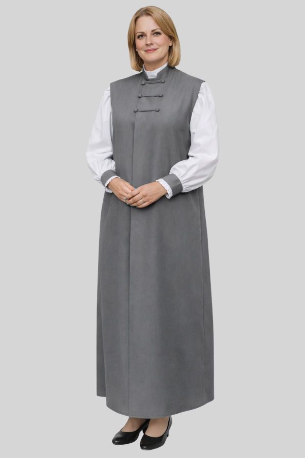 3-Stripe Gray Women’s Clerical Chimere