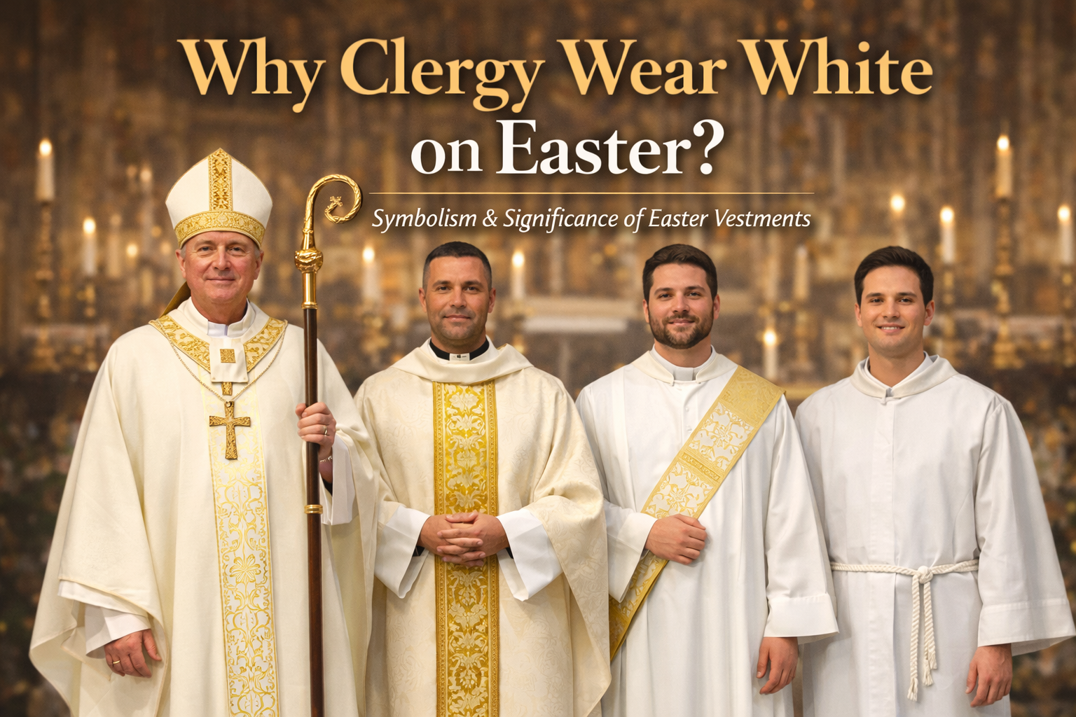 why clergy wear white on Easter
