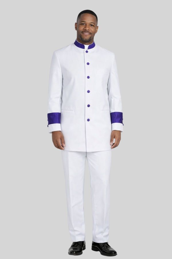 Blessingline Mens Clergy Jacket and Pants White