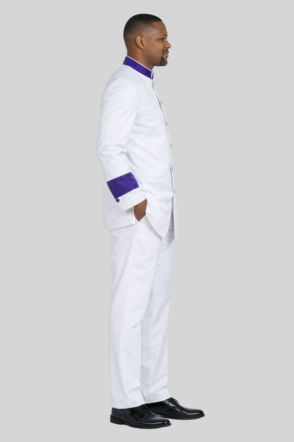 Blessingline Mens Clergy Jacket and Pants White