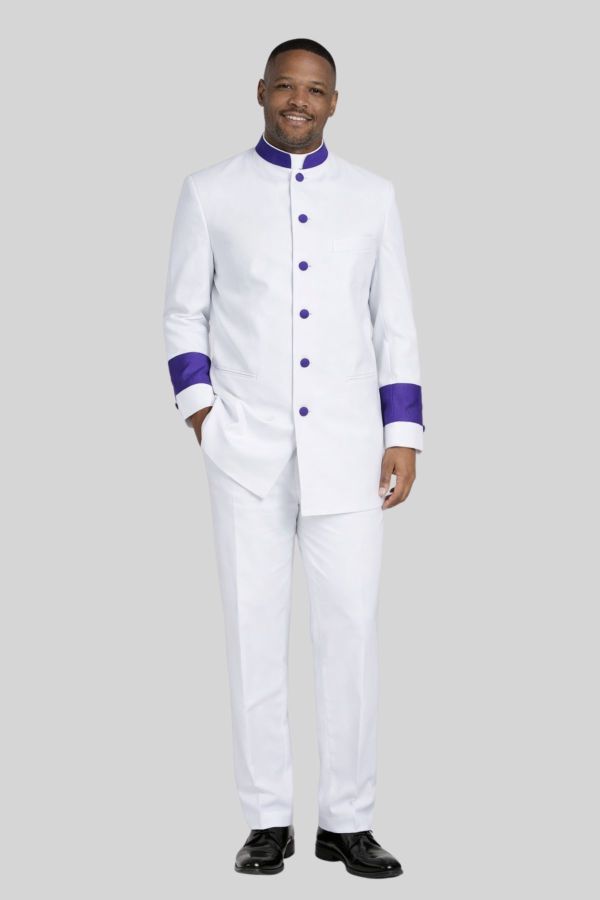 Blessingline Mens Clergy Jacket and Pants White
