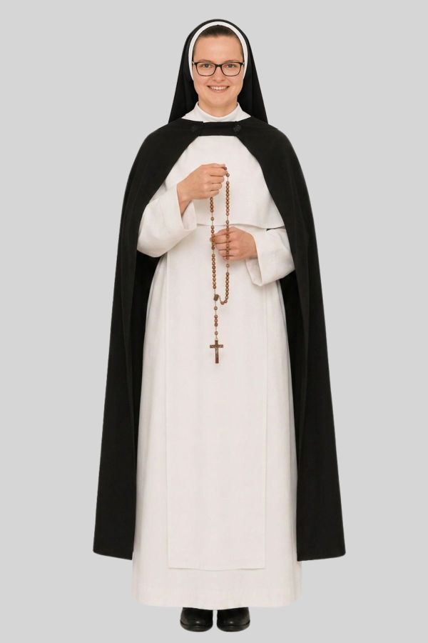 Devout Dominican Nun Habit with Veil and Scapular