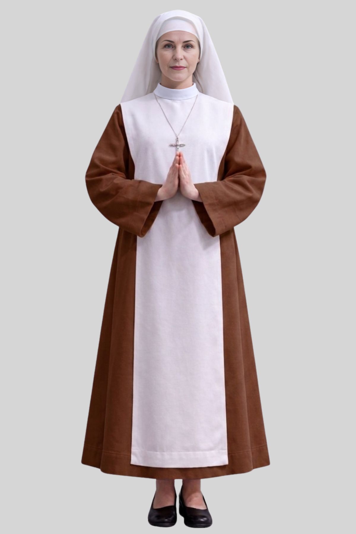 Solemn Nun Habit with White Scapular Solemn Nun Habit with White Scapular