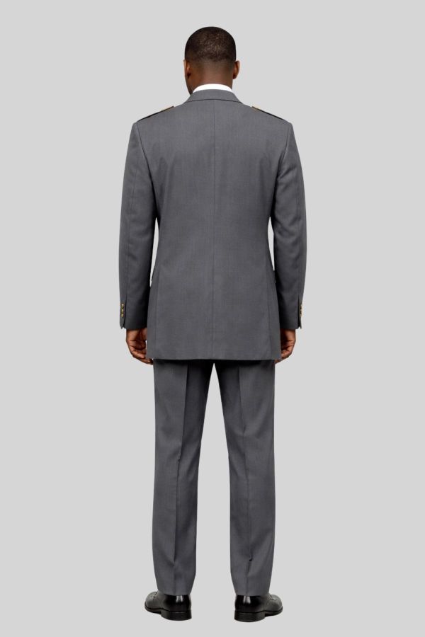 Abbey Gray Clergy Jacket Pant Set for Formal Worship