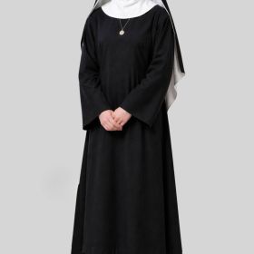 Benedictine Nun Habit Black Scapular Veil Set