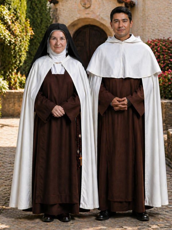 Carmelite nun and monk