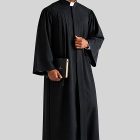 Emmanuel Black Geneva Pulpit Robe for Men