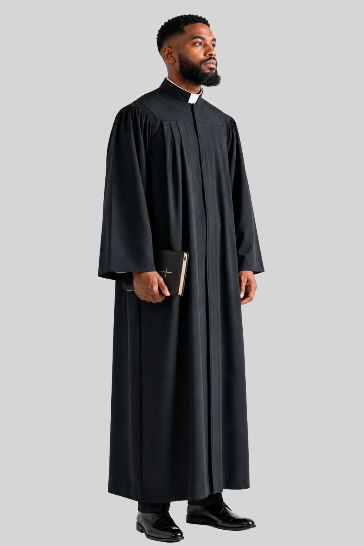 Emmanuel Black Geneva Pulpit Robe for Men Emmanuel Black Geneva Pulpit Robe for Men