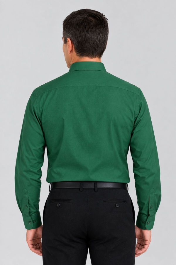 Men's Green Tab Collar Clergy Shirt for Priests