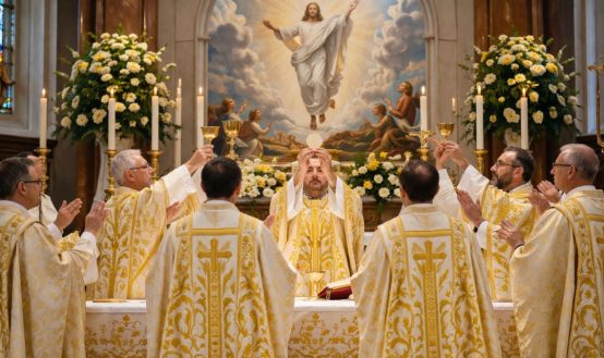 priest attire on scension Day